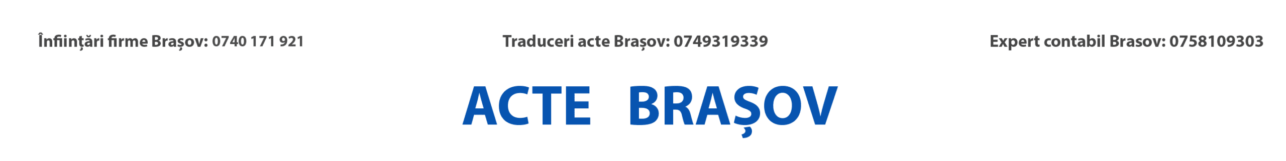 Infiintari Firme Brasov